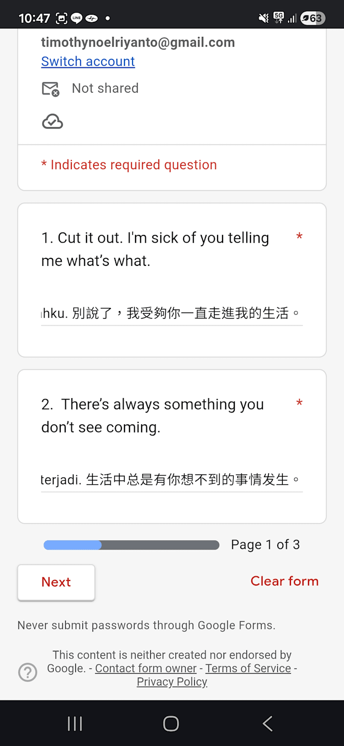 doing translation, definitely will satisfy you