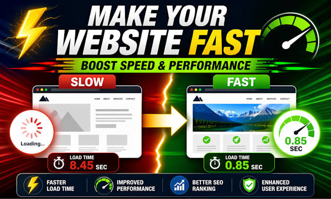optimize shopify, wix, squarespace website speed and improve performance score