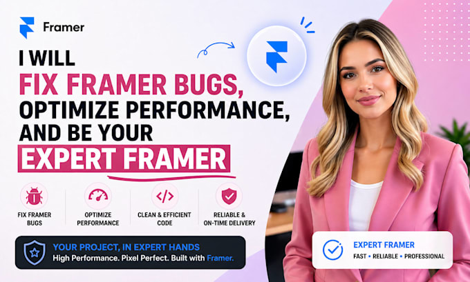 fix framer bugs optimize performance be your expert framer developer framer