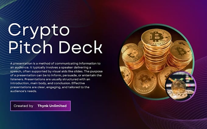 create fintech app presentation crypto wallet pitch deck web3 investor deck