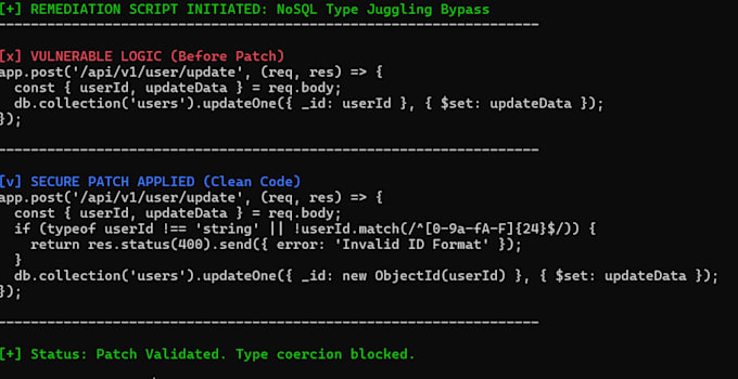 perform a manual security logic audit of your backend