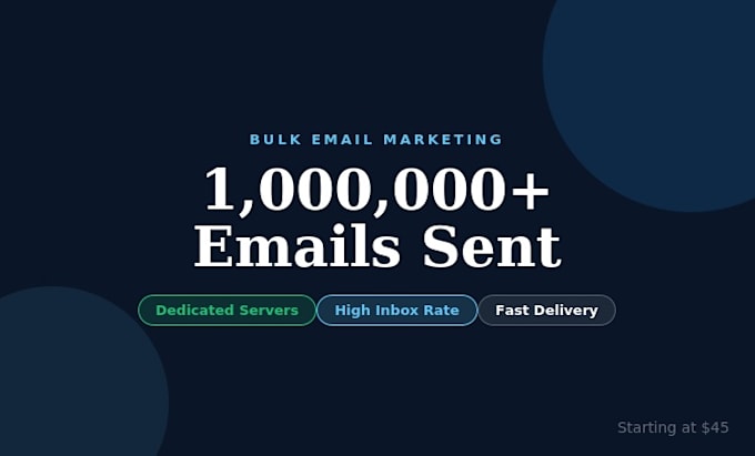 run bulk email marketing campaign to targeted leads