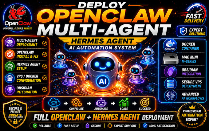 deploy openclaw multi agent fix install hermes agent mac mini openclaw obsidian