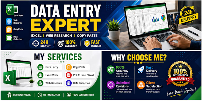 do accurate data entry and excel work fast