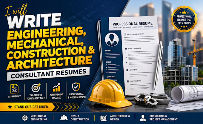 write engineering mechanical construction architect consultant resume