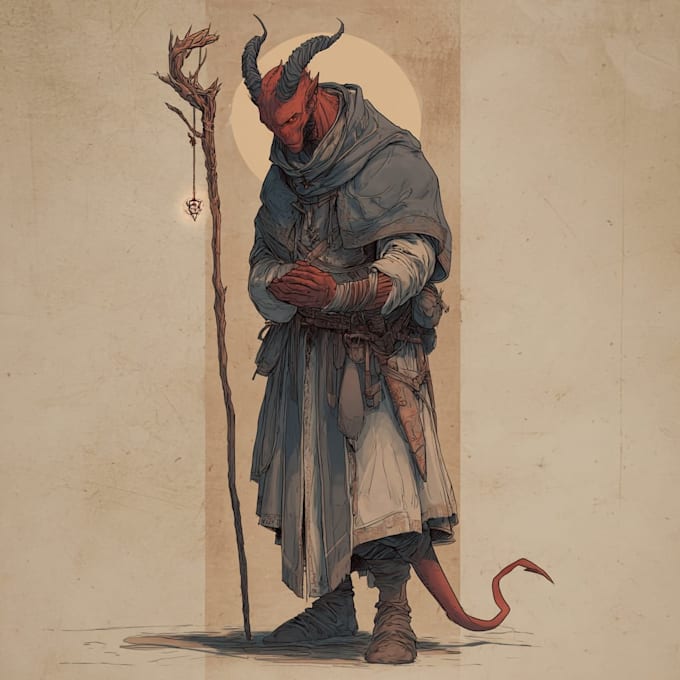 dnd character art and character designer