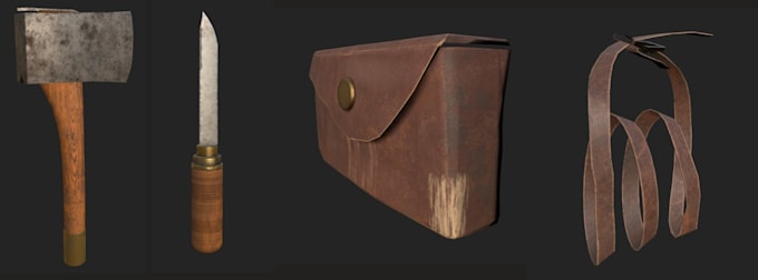 create 3d environment props and assets for games