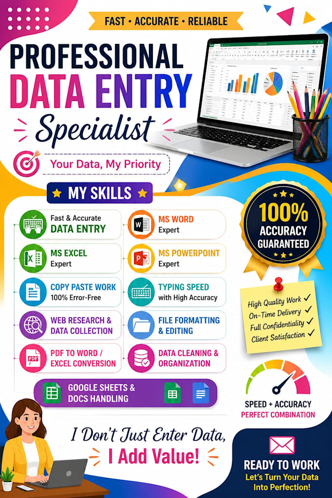 do urgent data entry work for you