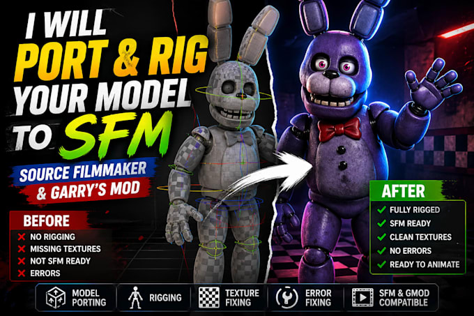 port and rig 3d models for source filmmaker and garrys mod