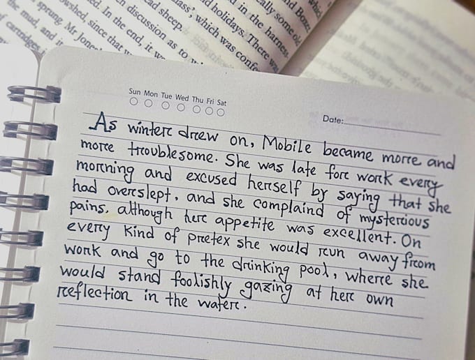 write anything with my beautiful handwritting