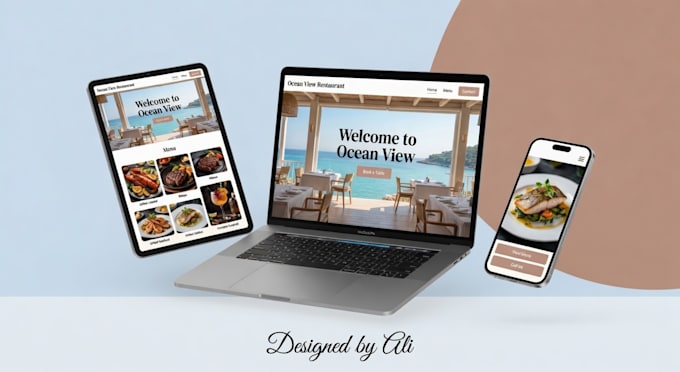 design a restaurant website using google site
