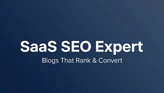 write saas SEO blog posts that rank on google