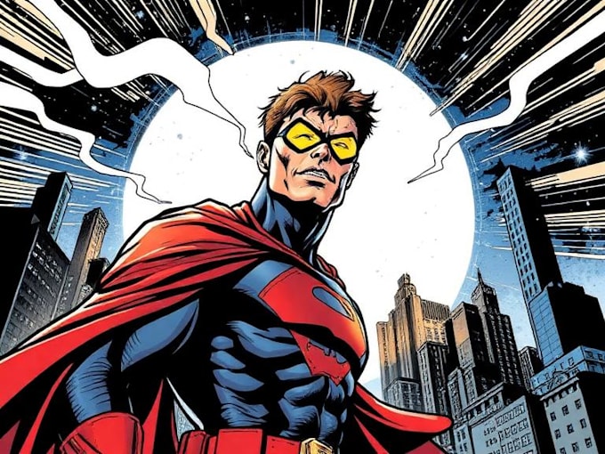 illustrate graphic novel comic book