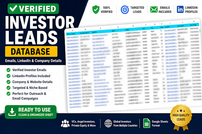 do linkedin research and prospect list building