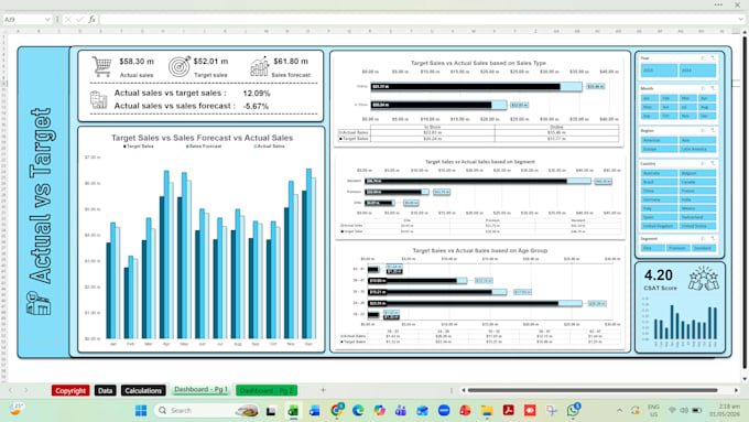 create a dynamic and interactive excel dashboard