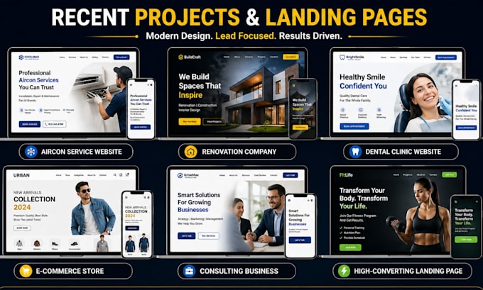 design contractor, construction, renovation, roofing, hvac, plumbing website