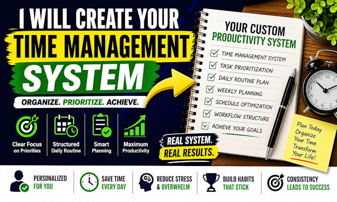 create a time management system and prioritization plan for your daily routine