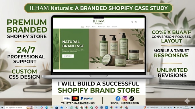 build a branded shopify store