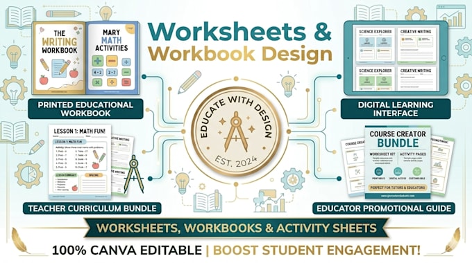 design canva worksheet, activity sheet, workbook, educational templates, posters