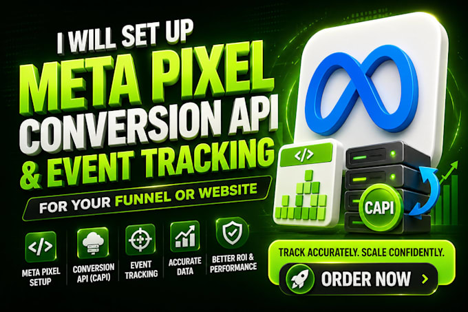 set up meta pixel, conversion API and event tracking for your funnel or website