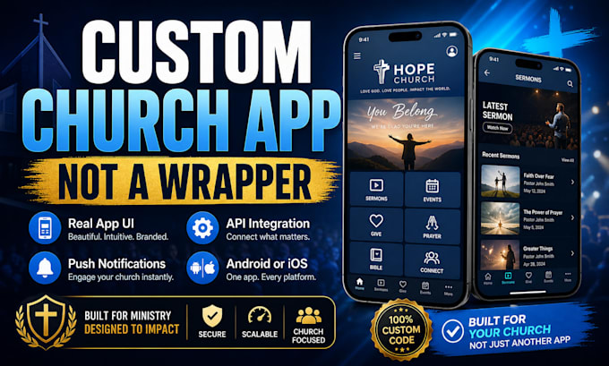build a church app powered by your wordpress website
