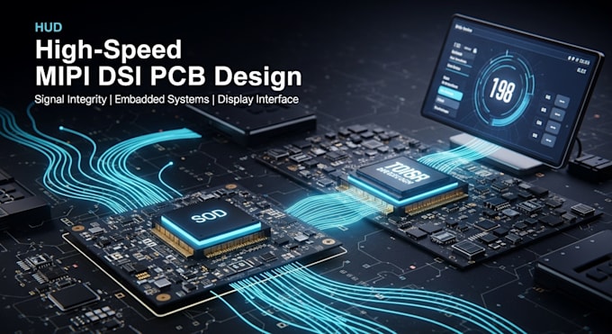 design high speed mipi dsi display interface pcb for embedded system