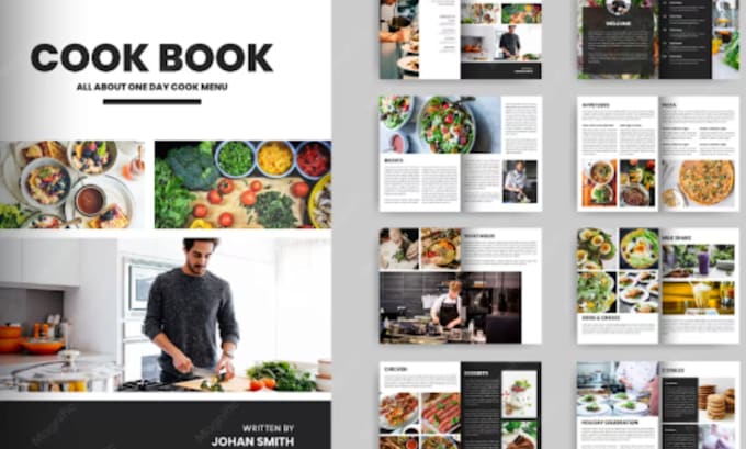 design editable canva ebook, canva workbook, cookbook formating digital planner