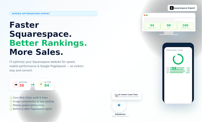 do squarespace website speed squarespace mobile optimization google pagespeed