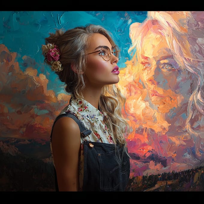 turn your portrait into digital oil painting