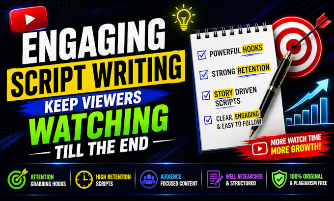 write viral youtube scripts for cash cow and faceless channels