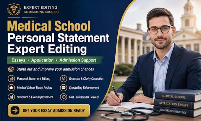 edit your medical school personal statement and application essays