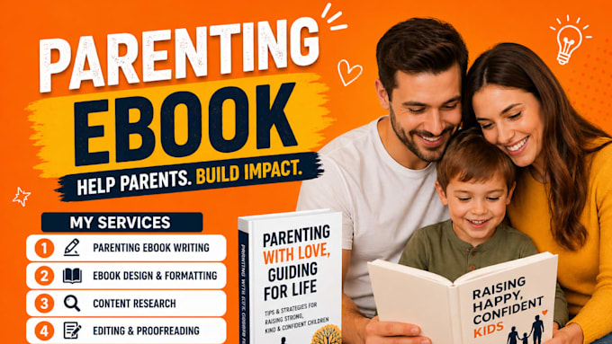 write amazon KDP parenting book ebook writing, ghostwriting and editing