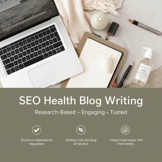 write SEO health and wellness blog posts with research based content