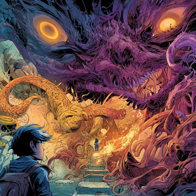 comic book illustration with comic book illustrator