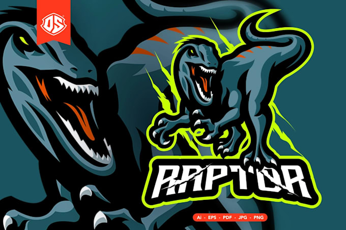do modern high quality raptor logo