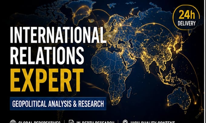 write international relations and geopolitical analysis articles