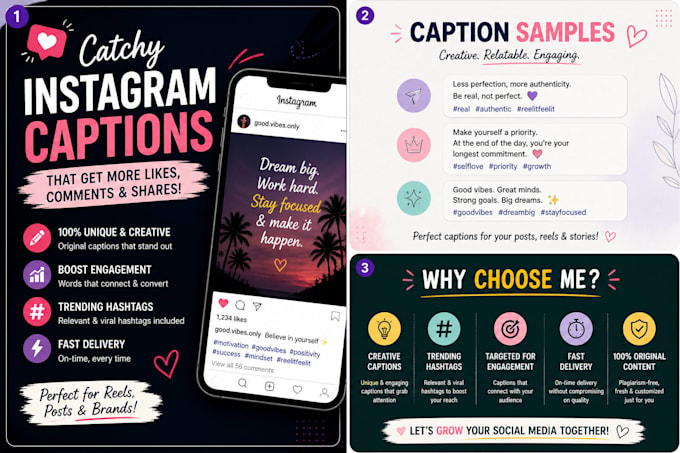 write attractive instagram captions for your posts