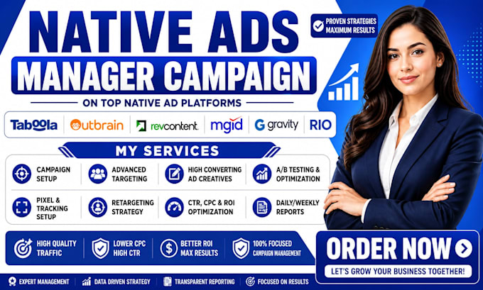 native ads manager campaign on taboola outbrain gravity mgid rio
