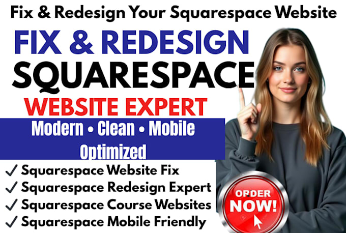 fix and design squarespace website squarespace website redesign or online course