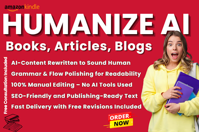 convert ai content to human, humanise and proofread chatgpt ebooks, humanize ai