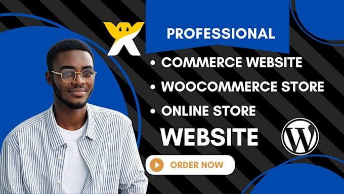 do commerce website,woocommerce store website, e commere store  on wordpress wix