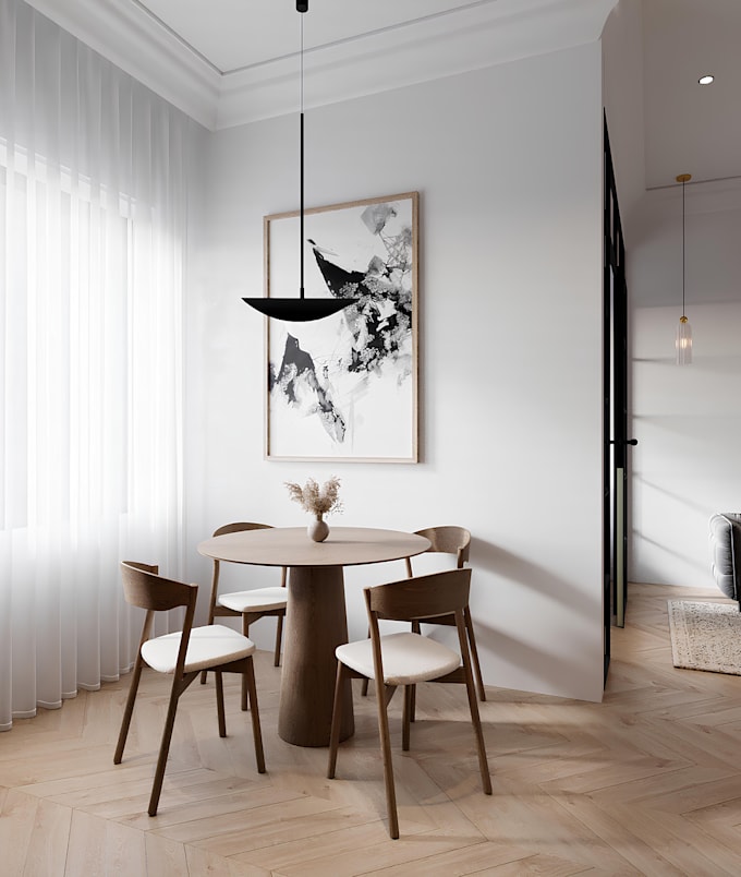 create photorealistic interior 3d rendering and design