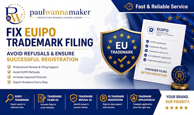 fix euipo trademark filing avoid refusals and ensure successful registration