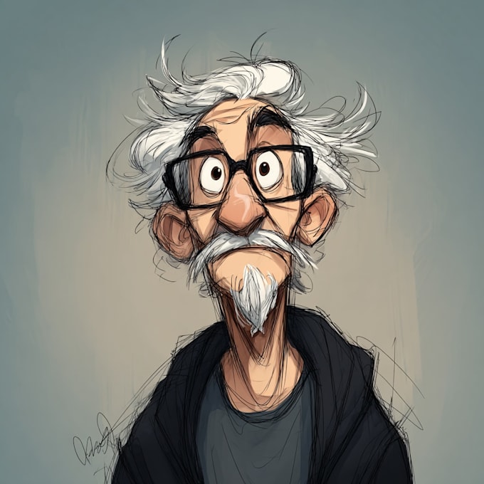 draw a cartoon illustration