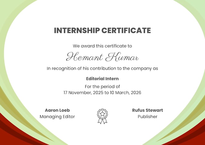 design professional certificate for you
