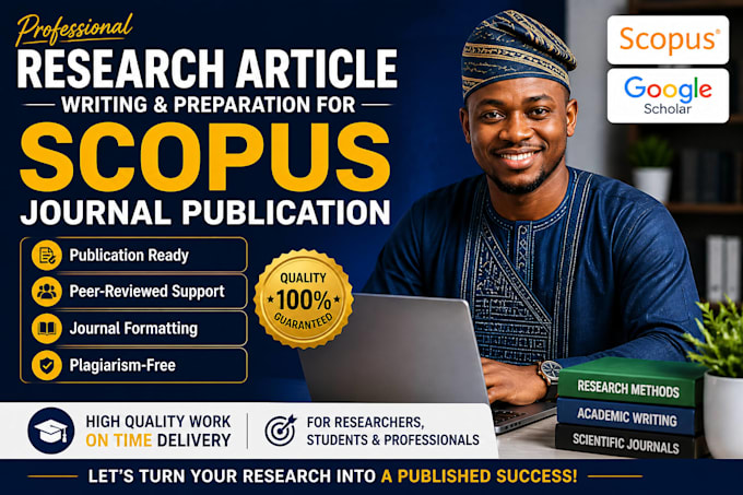 write and prepare article for submission on google scholar and scopus journals