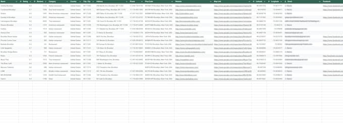 scrape google maps leads and extract b2b data