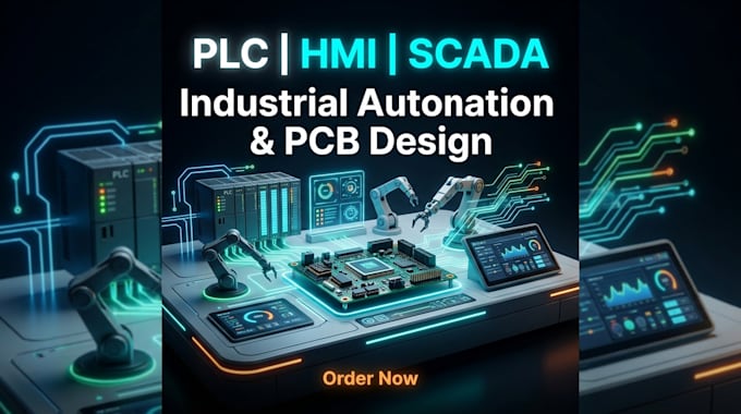 design plc automation industrial pcb hmi scada robotics and control system