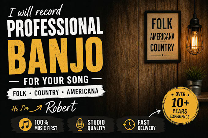 record fiddle, mandolin, or banjo for your music