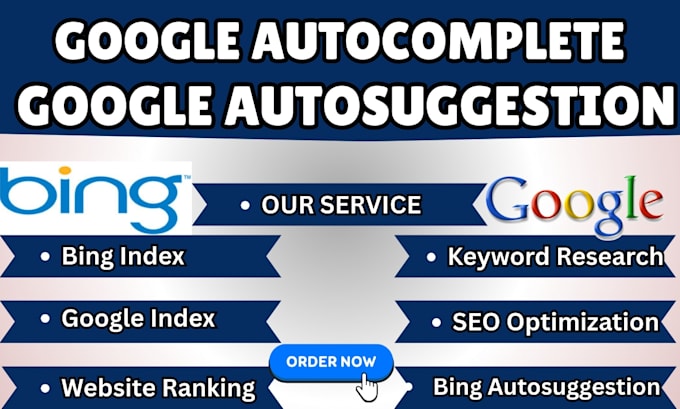 google autocomplete, autosuggestion website ranking, bing, keyword research